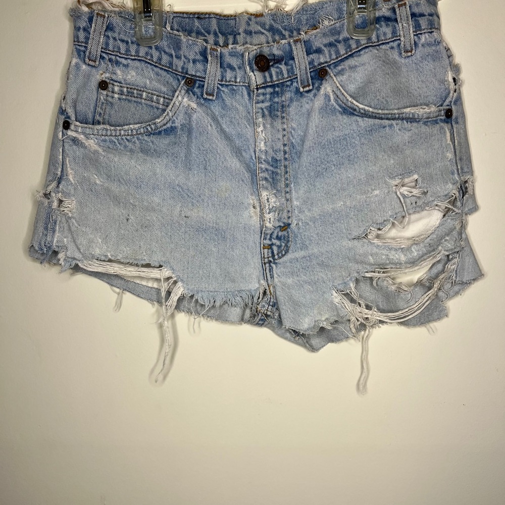 Vintage Orange Tag Levis Cut Offs Short Shorts